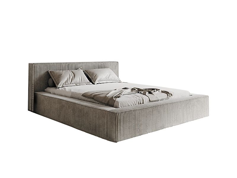 Compleo Polsterbett CORD mit Stauraum ASTA, Modern design (Kostenlose Liefe günstig online kaufen