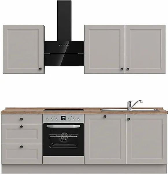 nobilia® Küchenzeile »"Cascada II"«, vormontiert, Breite 240 cm, Ausrichtun günstig online kaufen