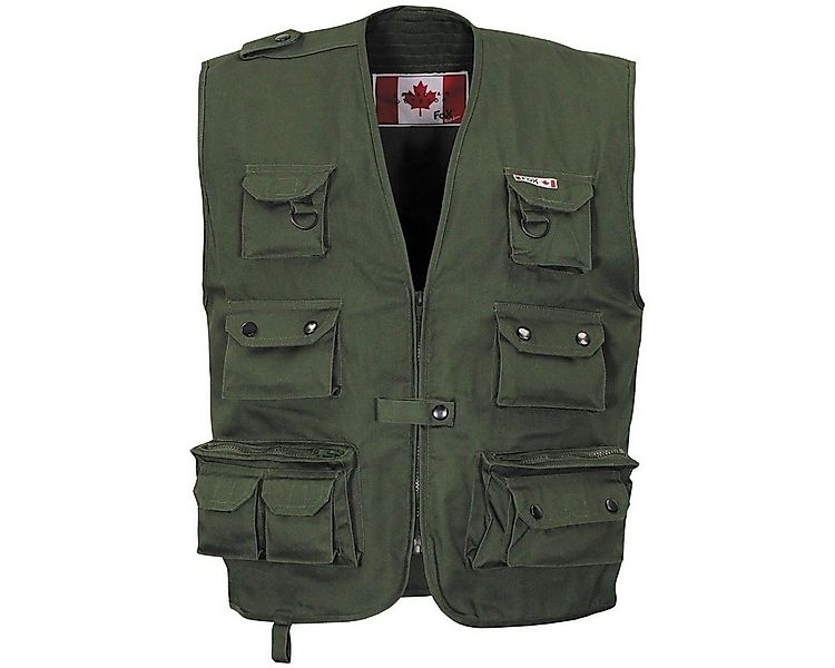 FoxOutdoor Anglerweste Outdoor Weste, oliv, schwere Ausführung günstig online kaufen