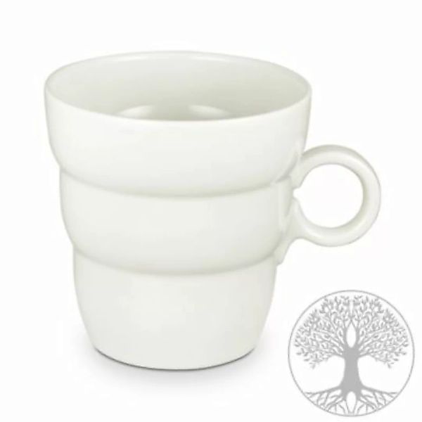 Nature's Design Shinno Tee- und Kaffeebecher, Lebensbaum silbergrau günstig online kaufen