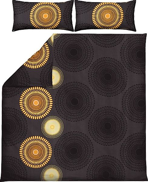 REDBEST Bettwäsche Bettwäsche, Biber, Kreise günstig online kaufen