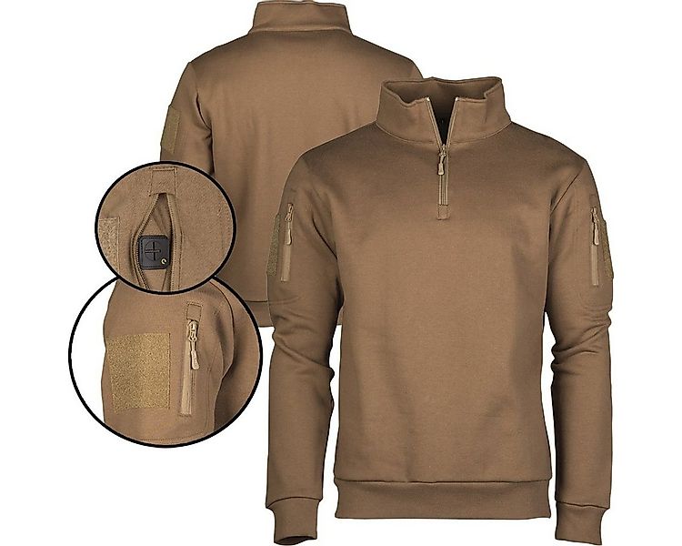 Mil-Tec Strickpullover Militär Tactical Sweatshirt mit Zipper günstig online kaufen