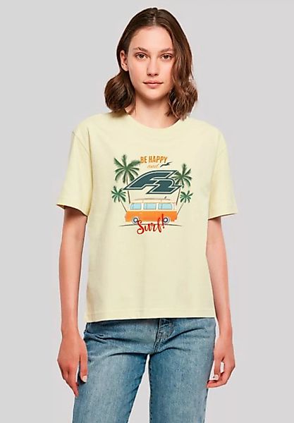 F2 T-Shirt F2 Be Happy And Surf Bulli Sommer Sommer, Surfer, Sport günstig online kaufen