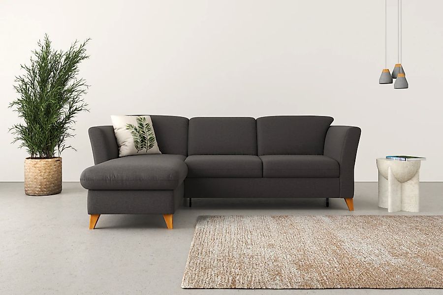 Home affaire Ecksofa "Trelleborg L-Form", Federkern-Polsterung, wahlweise m günstig online kaufen