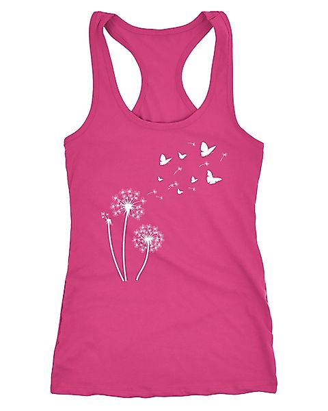Neverless Tanktop Damen Tank-Top Pusteblume Schmetterlinge günstig online kaufen