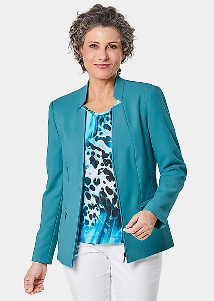 GOLDNER Jerseyblazer Blazer mit raffinierter Kragenlösung günstig online kaufen