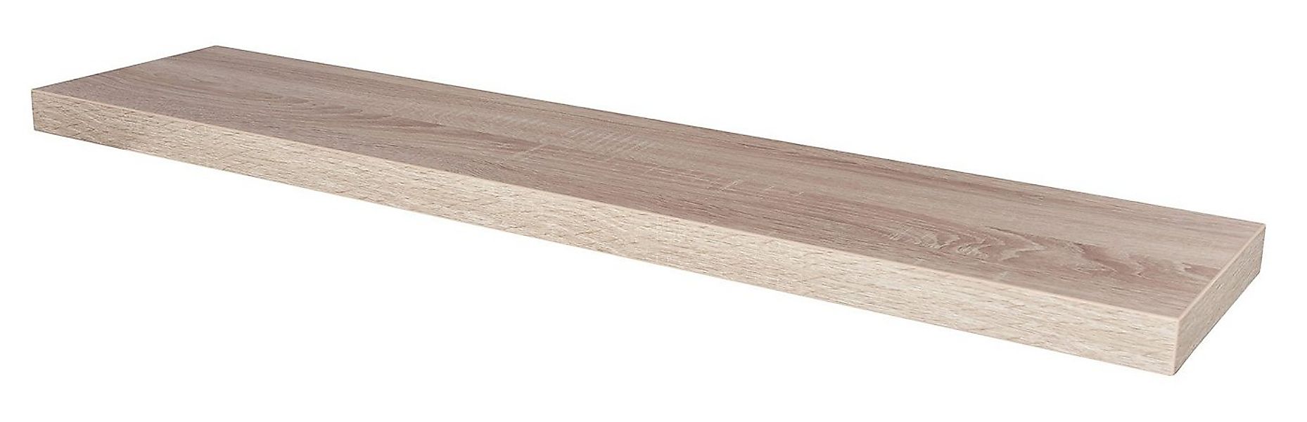 Levandeo® Wandregal, Wandboard Bobby 100cm Sonoma Eiche Wandregal Board Bor günstig online kaufen