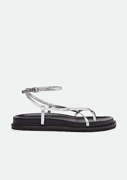 comma Sandalen Sandale Riemchen-Sandalen aus Glattleder günstig online kaufen
