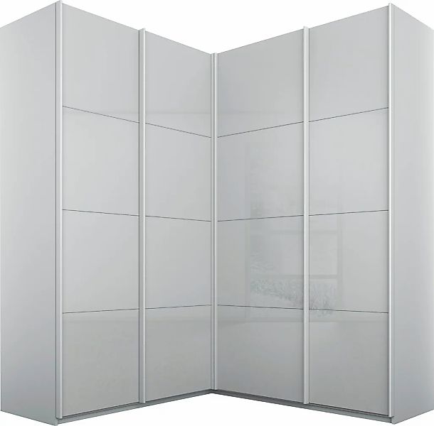 rauch Schwebetürenschrank "Quadra", Eckschrank inkl. Türendämpfer, mit Glas günstig online kaufen