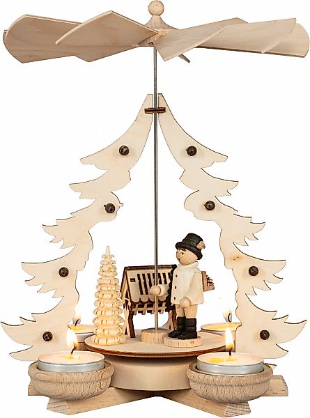 SAICO Original Weihnachtspyramide "Tischpyramide, Waldarbeiter" für 4 Teeli günstig online kaufen