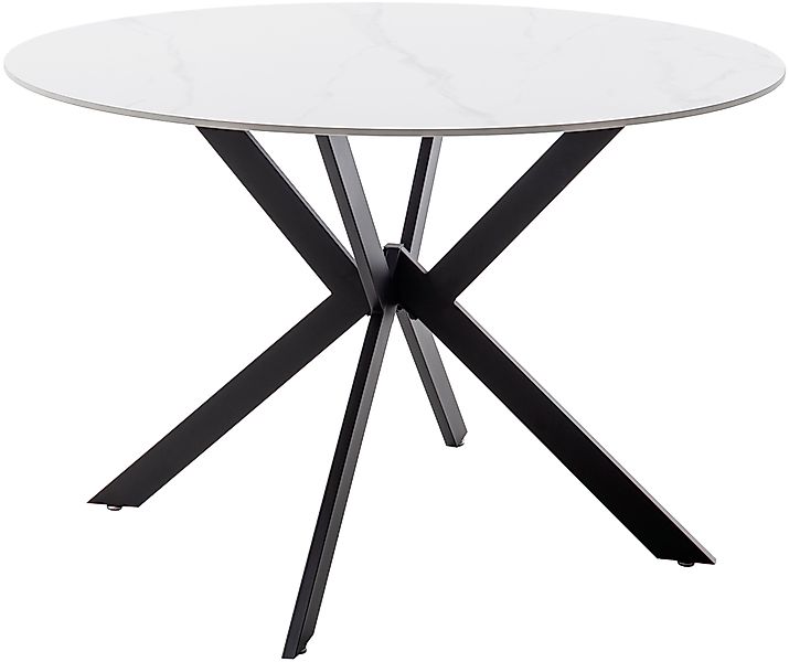 MCA furniture Esstisch »UBATE Vierfußtisch«, (1 St.), Keramik, Metall, weiß günstig online kaufen