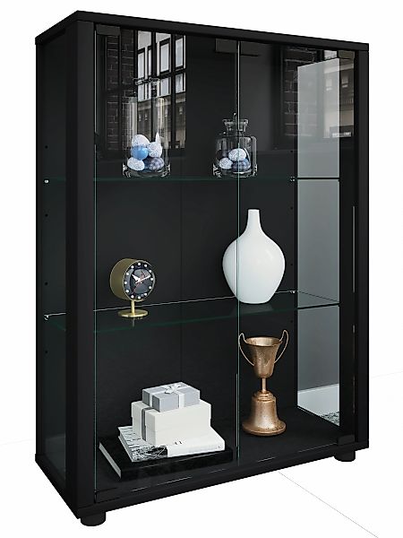 VCM Vitrine "VCM Glasvitrine stehend  Vitrine Glas mit ESG-Sicherheitsglas günstig online kaufen