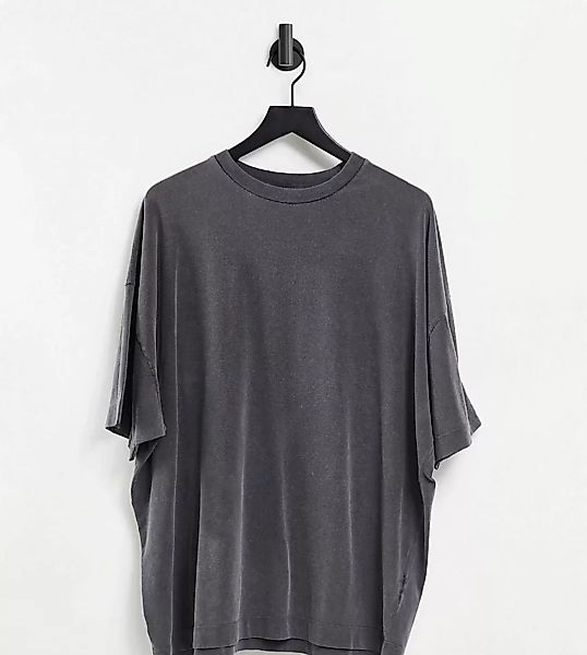 Reclaimed Vintage – Inspired – T-Shirt in Dad-Passform in verwaschenem Anth günstig online kaufen