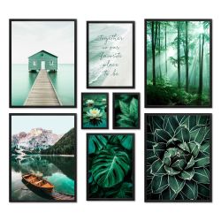 ARTFAVES Bilder-Collage Poster Set - Petrol günstig online kaufen
