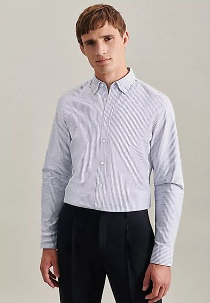 seidensticker Businesshemd Slim Slim Langarm Button-Down-Kragen Streifen günstig online kaufen