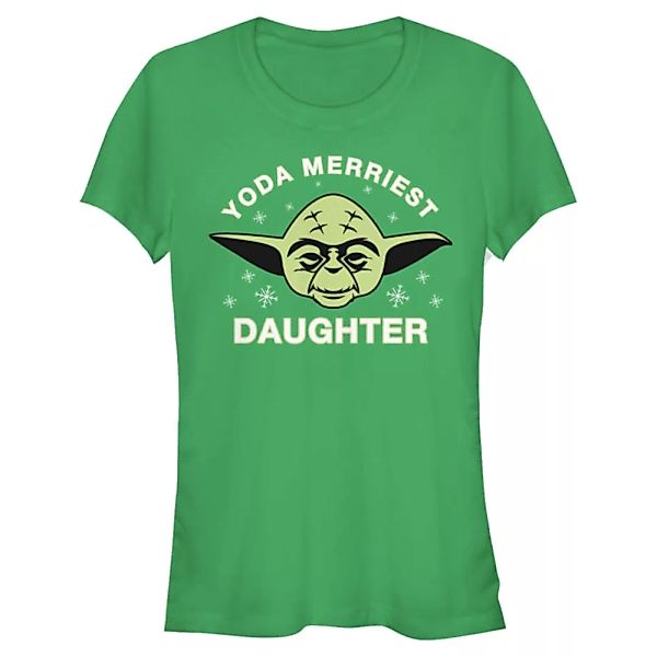 Star Wars - Yoda Merriest Daughter - Weihnachten - Frauen T-Shirt günstig online kaufen