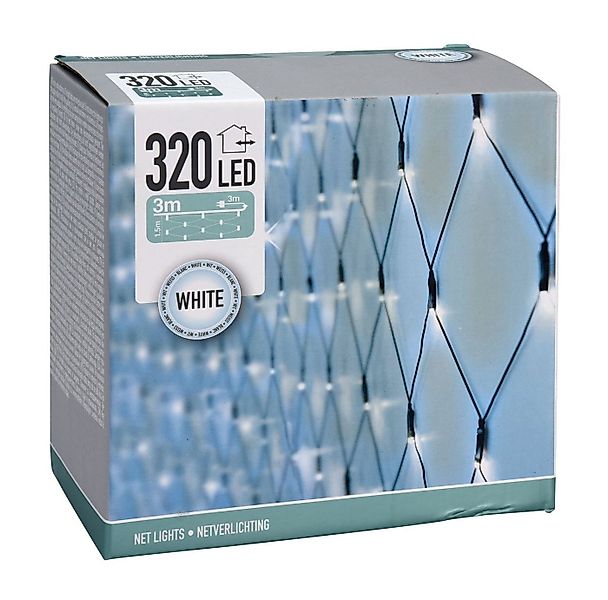 Spetebo LED-Lichternetz LED Lichternetz mit 320 LED kalt weiß, 160-flammig, günstig online kaufen