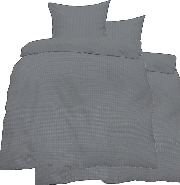 KH-Haushaltshandel Bettwäsche Seersucker Bettwäsche 135x200 +80x80cm, günstig online kaufen