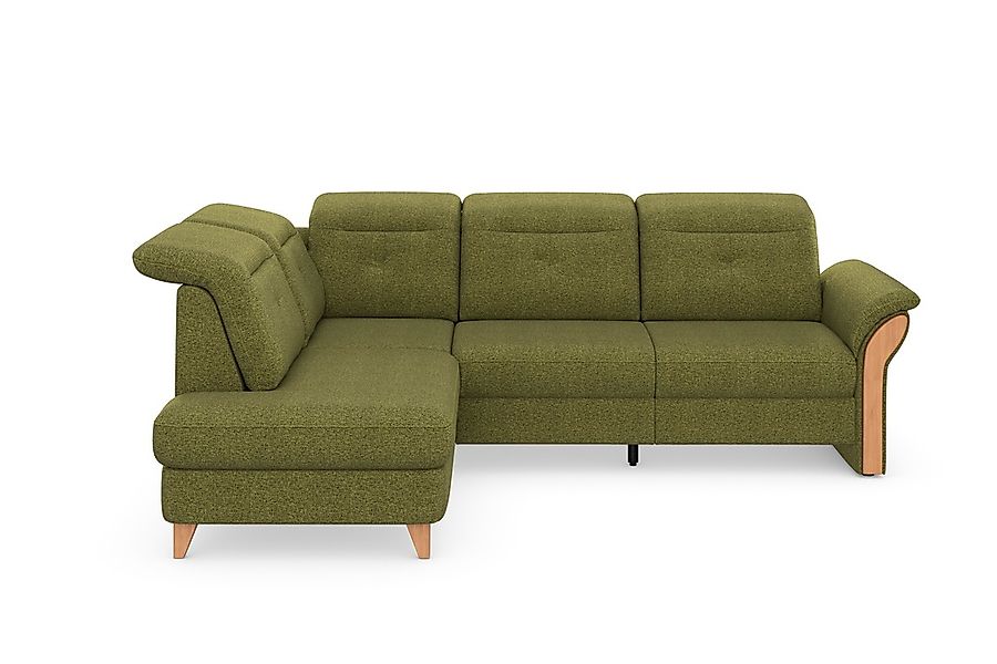 Home affaire Ecksofa "Dangast L-Form" Kopfteilverstellung, wahlweise mit mo günstig online kaufen