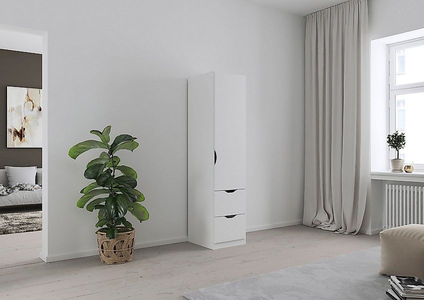 rauch Kleiderschrank Freiham mit Griffmulden und Schubkästen günstig online kaufen