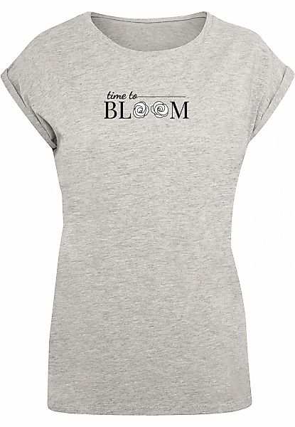 Merchcode T-Shirt "Merchcode Damen Ladies Time to bloom - Extended Shoulder günstig online kaufen