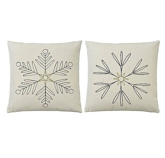 sander table + home Kissenhülle Snowflakes 45 x 45 cm günstig online kaufen