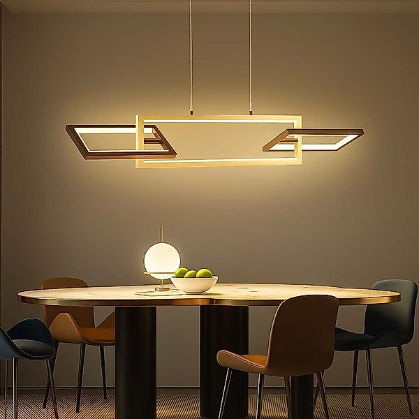 WOFI LED-Hängeleuchte, LED-Leuchtmittel fest verbaut, Warmweiß, günstig online kaufen