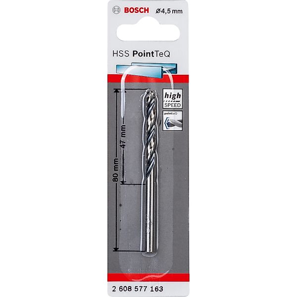 Bosch HSS-Spiralbohrer PointTeQ 4,5 mm günstig online kaufen