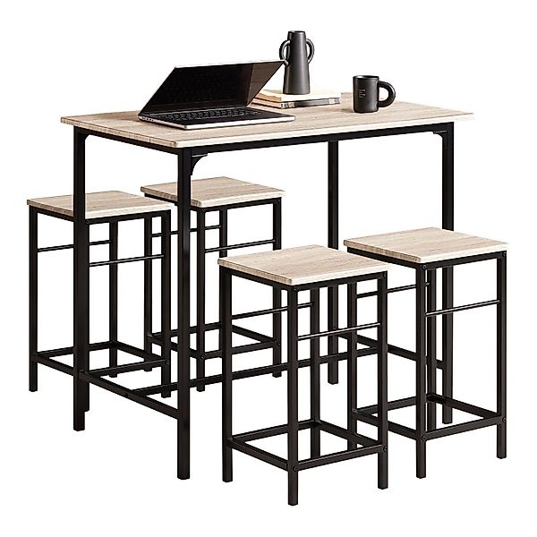 SoBuy Bartisch OGT11, Bartisch Set 5-teilig günstig online kaufen