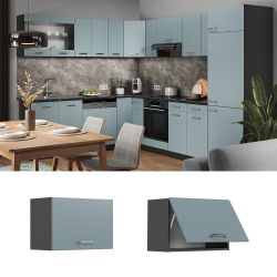 Vicco Hängeschrank R-Line, Blau-Grau/Anthrazit, 60 cm günstig online kaufen