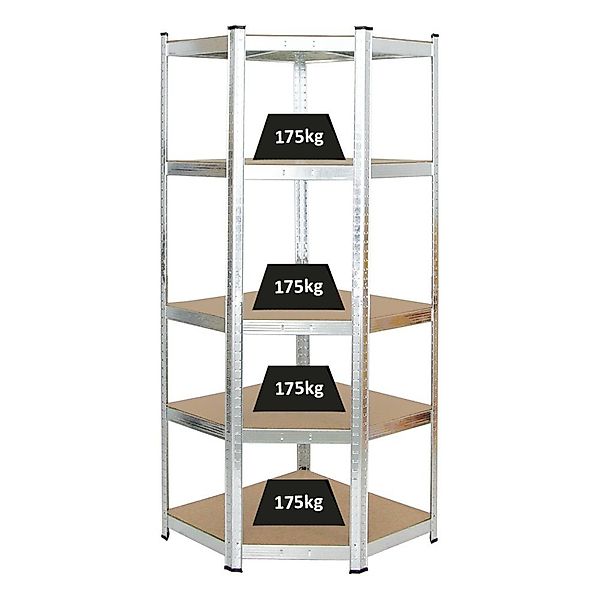 PROREGAL® Eckregal Eckregal Ragnar, HxBxT 180x70x40 günstig online kaufen