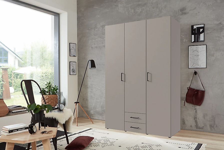 Wimex Drehtürenschrank "Mugano" mit langen oder kurzen Griffen aus Metall, günstig online kaufen