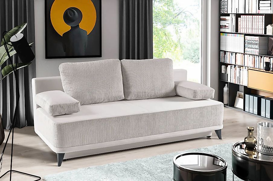 WERK2 Schlafsofa "Rosso Breite 204, Liegefläche 140/200cm. aktueller Cord M günstig online kaufen