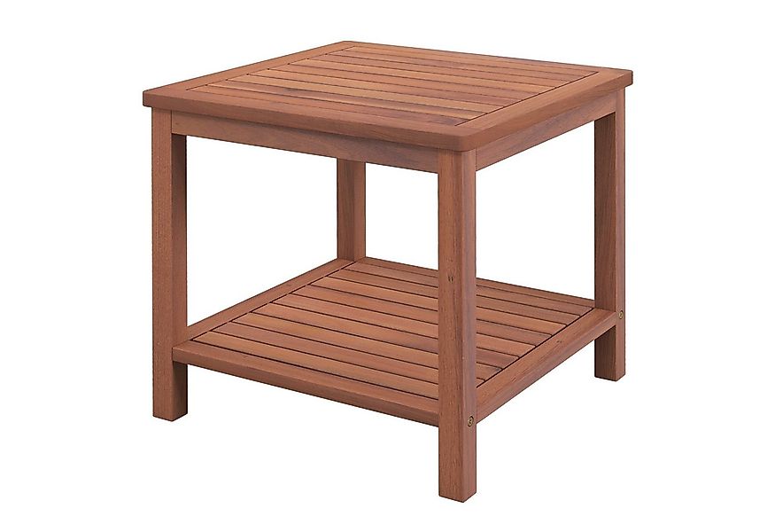 COSTWAY Gartentisch, wetterfest,Akazienholz, mit Lamellen-Design, 45x45x45c günstig online kaufen