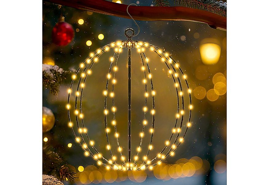 Salcar LED Kugelleuchte LED Weihnachtsdeko Lichterkette Außen 30cm 120 LED günstig online kaufen