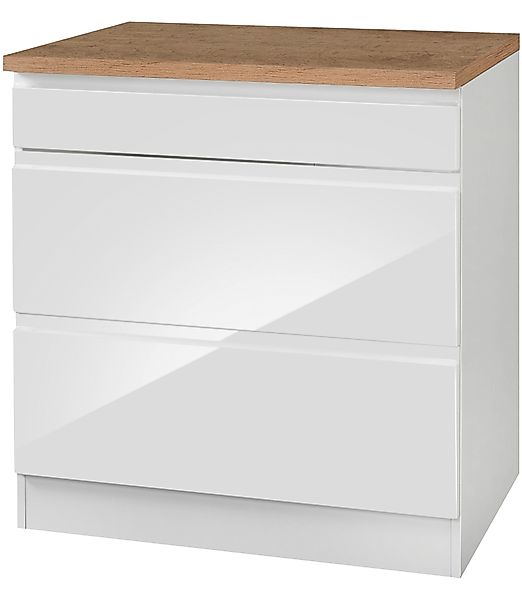 KOCHSTATION Kochfeldumbauschrank "KS-Virginia", 80 cm breit günstig online kaufen