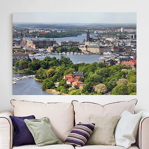 Leinwandbild Architektur & Skyline - Querformat Stockholm City günstig online kaufen