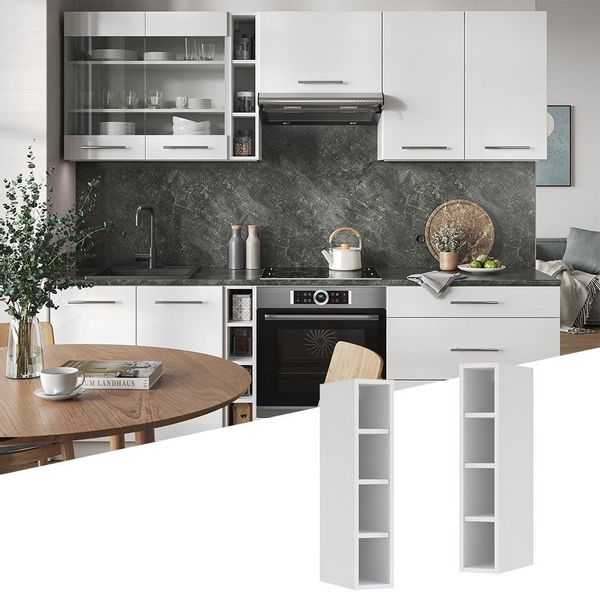 Vicco Hängeschrank Fame-Line, Weiß/Weiß, 15 cm günstig online kaufen