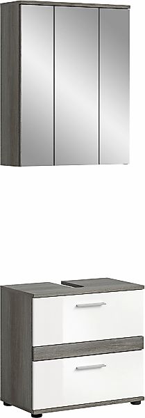 welltime Badmöbel-Set "Lucca, bestehend aus: 1x Waschbeckenunterschrank & 1 günstig online kaufen
