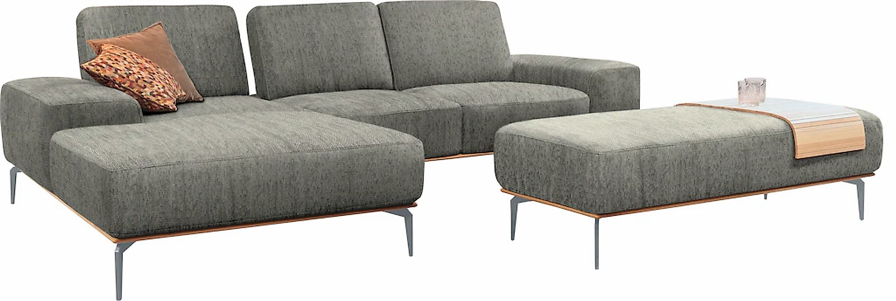 W.SCHILLIG Ecksofa "run, Designsofa mit tollem Sitzkomfort, bequem, L-Form" günstig online kaufen