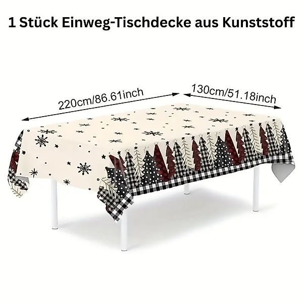 Montegoni Tischdecke Weihnachts-Tischdecke 220x130cm, abwischbar, festliche günstig online kaufen