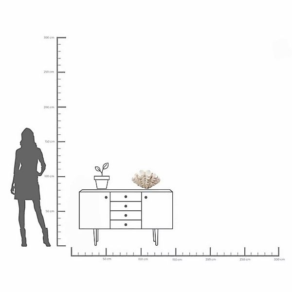 KARE Deko-Vase Concha, Höhe 29 cm, Kunststein, beige günstig online kaufen