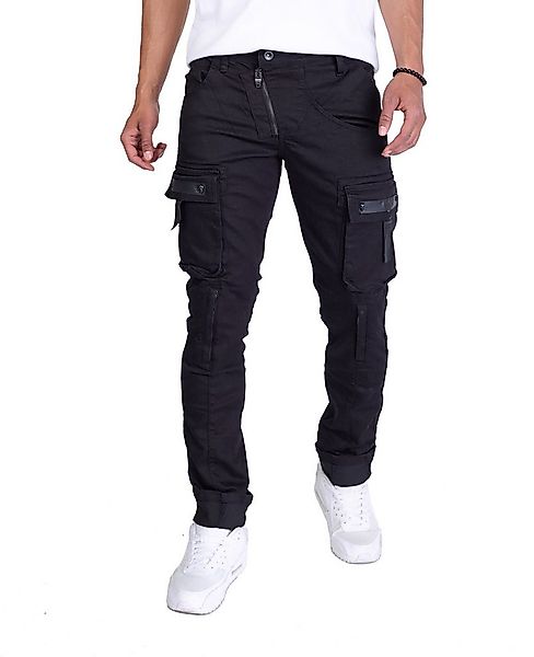 KINGZ Cargojeans Rebelische Herren Designer Cargojeans günstig online kaufen