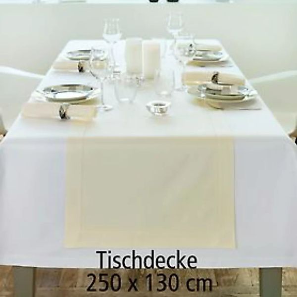 Tischdecke 'Gent' weiß 250x130 günstig online kaufen