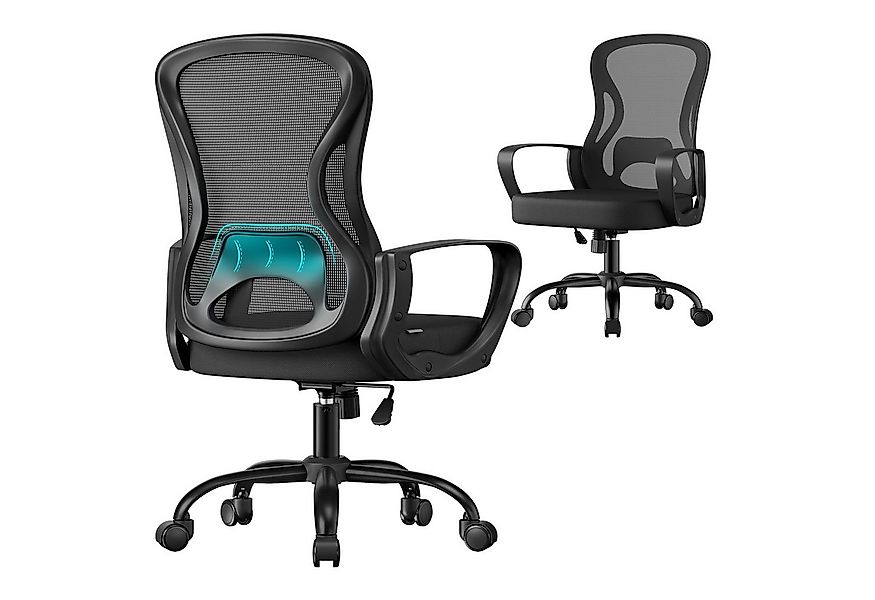 SONGMICS Bürostuhl ergonomisch, Drehstuhl mit Netzgewebe, Schreibtischstuhl günstig online kaufen