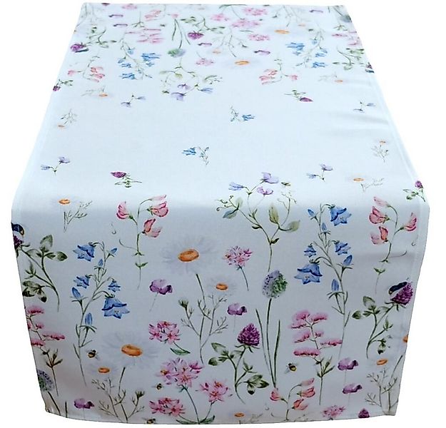 matches21 HOME & HOBBY Tischdecke Tischläufer NORA Wiesenblumen Mitteldecke günstig online kaufen