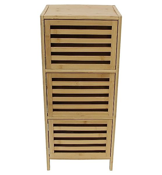 Home-trends24.de Beistellschrank Bambus 3 Türen Beistellschrank Mehrzwecksc günstig online kaufen