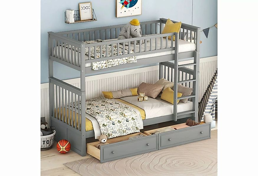 OKWISH Etagenbett Bett, Kinderbetten,Funktionelle Betten, Cabrio-Betten (mi günstig online kaufen