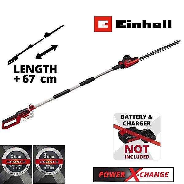 Einhell Akku-Heckenschere Einhell Teleskop-Heckenschere GC-HH 18/45 günstig online kaufen