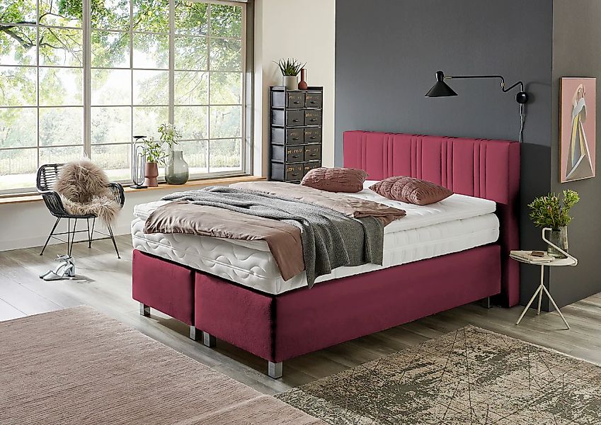Westfalia Schlafkomfort Boxspringbett wahlweise mit Bettkasten und Topper günstig online kaufen